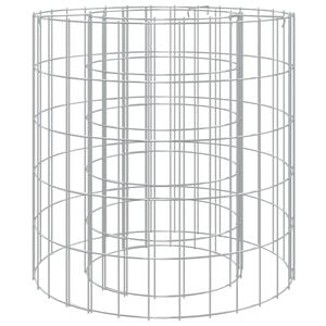 vidaXL Gabiono laužavietė, 50cm skersmens, galvanizuota geležis