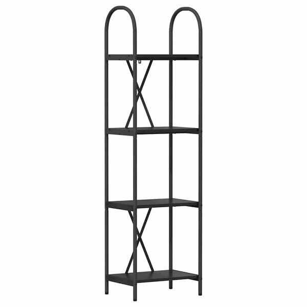 vidaXL Knygų lentyna Juodas ąžuolas 40 x 30 x 146 cm Apdirbta mediena