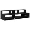 vidaXL Studijos stalas Juodojo ąžuolo 130 x 42,5 x 36 cm