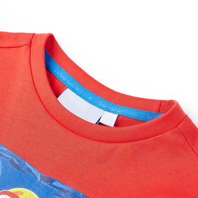 Vaikiški marškinėliai trumpomis rankovėmis, raudonos spalvos, 92