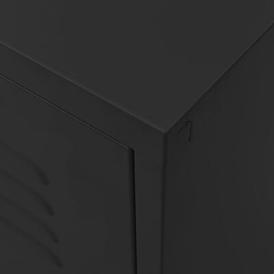 vidaXL Televizoriaus spintelė, juodos spalvos, 105x35x50cm, plienas