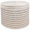 vidaXL Džiuto virvė 24 mm Balta 100% Tossa jutas