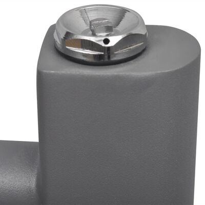Radiatorius/rankšluosčių džiovykla vonios kambariui, pilkas, 500x764mm