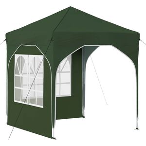 vidaXL Pop-up &scaron;ventinis palapinė 192 x 192 x 245 cm Žalia