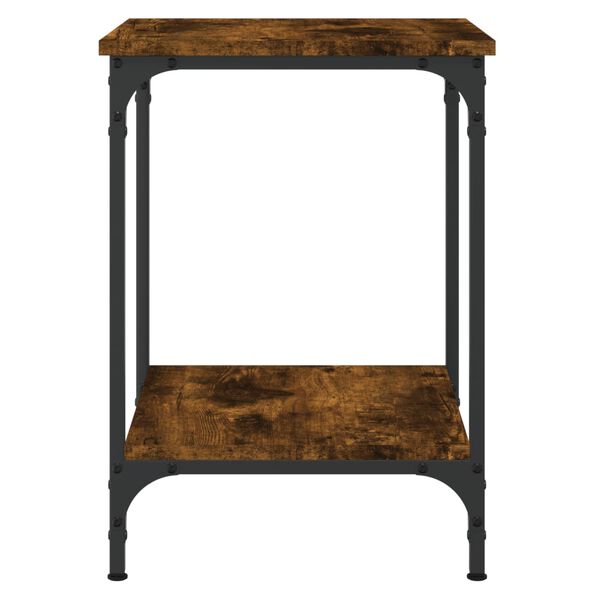 vidaXL Kavos staliukas, dūminio ąžuolo, 40x40x55cm, apdirbta mediena