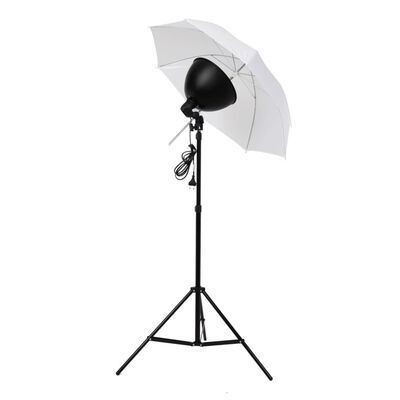 vidaXL Fotostudijos apšvietimo rinkinys: skėčiai, gaubtai ir trikojai