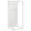 vidaXL Malkų stovas Baltas 25x25x60 cm &Scaron;altai valcuotas plienas