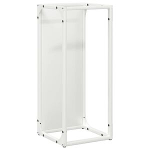 vidaXL Malkų stovas Baltas 25x25x60 cm &Scaron;altai valcuotas plienas