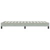 vidaXL Box Spring Lova be čiužinio &Scaron;viesiai pilka 90x210 cm aksomas
