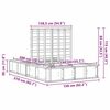 vidaXL Lovos rėmas Vaško ruda 140 x 200 cm Kietos pušies mediena