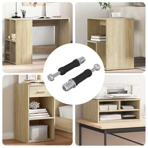 vidaXL Kam&scaron;čio varžtas 2 pcs Sidabrinė ir juoda M6 x 40 mm Metalas