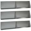 vidaXL Sienelė 6 vnt. 100 x 12 x 40 cm Galvanizuotas plienas Sidabrinė