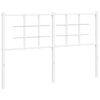 vidaXL Metalinis pakaitinis galvūgalis, baltos spalvos, 135cm