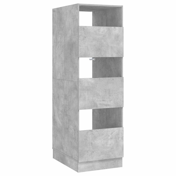 vidaXL Skalbinių spinta Betono 50 x 68 x 162 cm Apdirbta mediena