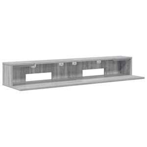 vidaXL Studijos stalas Pilka Sonoma 130 x 36 x 19,5 cm