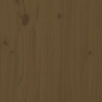 vidaXL Lovos rėmas, medaus rudos spalvos, 90x200cm, pušies masyvas