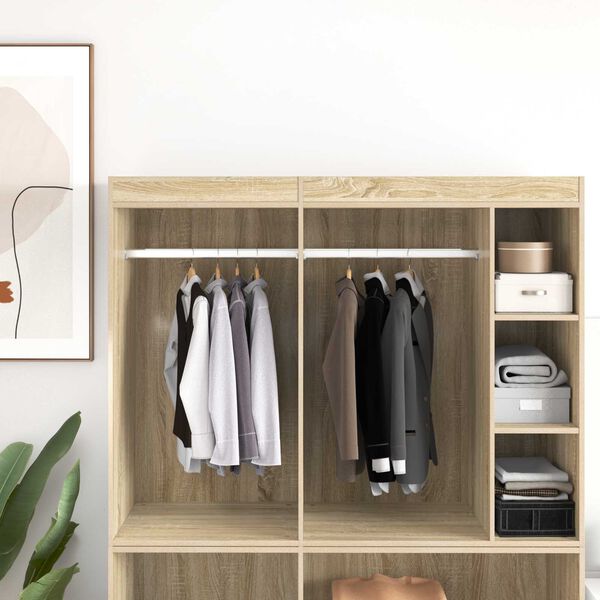 vidaXL Spintos strypas 2 pcs Sidabro 764 x 15 x 29 mm