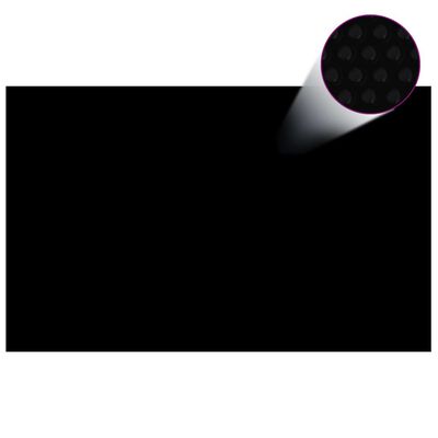 vidaXL Saulę sugerianti baseino plėvelė, juoda/mėlyna, 800x500cm, PE