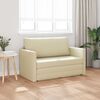 vidaXL Sofa lova 110cm Kreminė Dirbtinė Oda