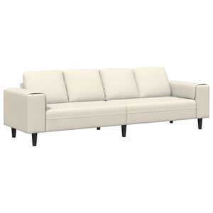 vidaXL Svetainės sofa Kreminė 250 x 77 x 76 cm