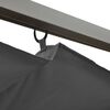 vidaXL Pergolė su įtraukiamu stogu, antracito spalvos, 3x3m, plienas