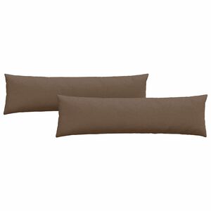 vidaXL Sofa Pagalvės 2 pcs Ruda 145 x 40 cm audinys