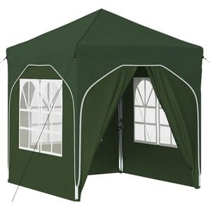 vidaXL Pop-up &scaron;ventinis palapinė 192 x 192 x 245 cm Žalia