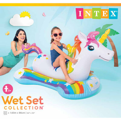 Intex Unicorn Ride-on Pripučiamas plaustas, 163x86cm