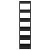 vidaXL Spintelė knygoms/kambario pertvara, juoda, 40x30x166cm