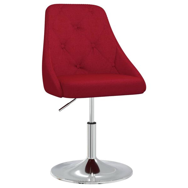 vidaXL Baro taburetė, raudonojo vyno spalvos, audinys