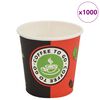 vidaXL Vienk. kavos puodeliai, 1000 vnt., popieriniai, 120 ml (4 oz)