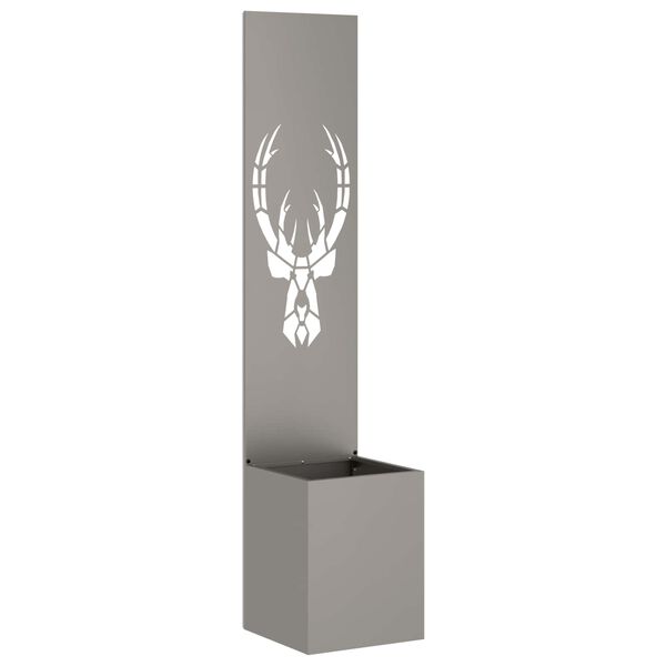 vidaXL Sodo privatumo ekranas Gyvūnų raštai Rūdijanti 32 x 140 cm