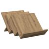 vidaXL Žurnalų stovas su lentyna Amatininkų ąžuolas 53 x 40 x 28,5 cm