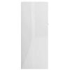 vidaXL &Scaron;oninė spintelė, balta, 60x30x75cm, apdirbta mediena, blizgi