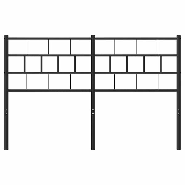 vidaXL Metalinis galvūgalis, juodos spalvos, 150cm