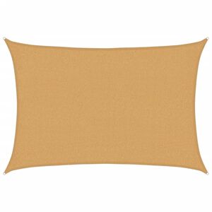vidaXL Burė nuo saulės, smėlio, 2x2,5m, HDPE, 160g/m&sup2;, stačiakampė