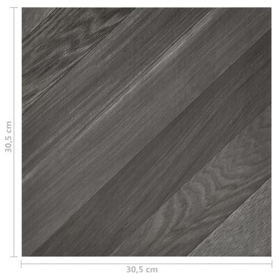 vidaXL Grindų plokštės, 55vnt., pilkos, 5,11m², PVC, prilimpančios