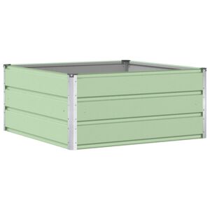 vidaXL Lovelis Palenkinta Žalia 100 x 100 x 45 cm Plienas