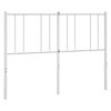 vidaXL Metalinis pakaitinis galvūgalis, baltos spalvos, 135cm