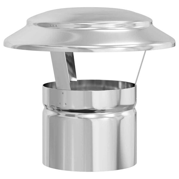 vidaXL Lietaus dangtis kamino Sidabro 20 x 20 x 18 cm