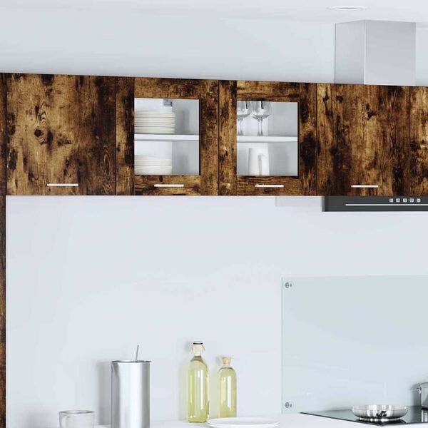 vidaXL Pakabinama spintelė su saugykla Rūkyta ąžuolas 40 x 31 x 40 cm