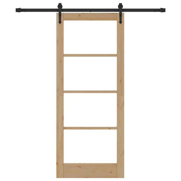 vidaXL Slankios durys Natūrali 83 x 202 cm