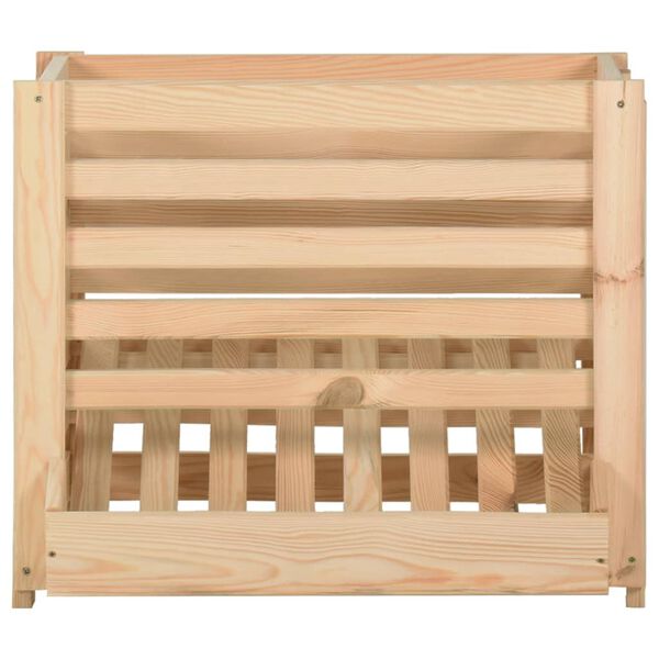 vidaXL Bulvių dėžė, 60x40x50cm, pušies medienos masyvas