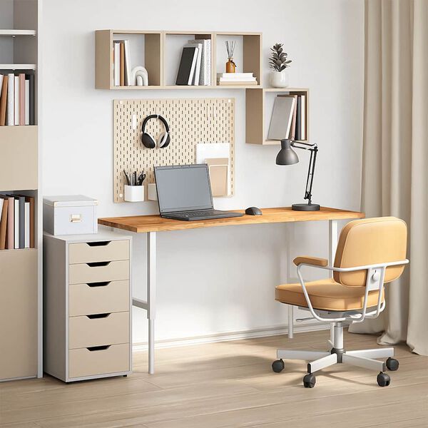 vidaXL Ra&scaron;omojo stalo stalvir&scaron;is, &scaron;viesiai rudas, ąžuolo, stačiakampis