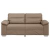 vidaXL Dvivietė sofa, kapučino spalvos, 180x81x84 cm, dirbtinė oda