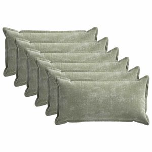vidaXL Pagalvėlės užvalkalas 6 pcs HOUTEN Žalia 40 x 80 cm
