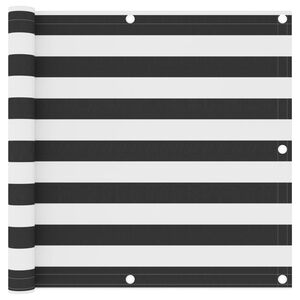 vidaXL Balkono pertvara, antracito/balta, 90x500cm, oksfordo audinys