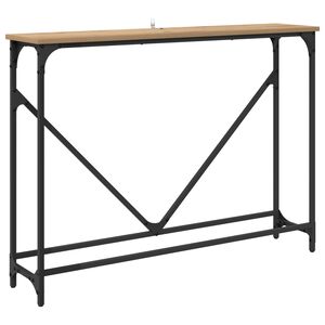 vidaXL Konsolinis stalas Amatininkų ąžuolas 102 x 23 x 75 cm