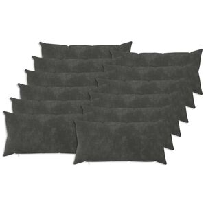 vidaXL Pagalvėlės užvalkalas 12 pcs HEERLEN Antracito 40 x 80 cm