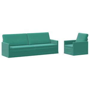 vidaXL Sofos komplektas 2 pcs Turkio Aksomas
